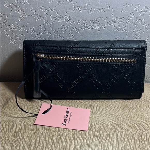 Juicy Couture Black Wallet with Bow Accent - Picture 2 of 5